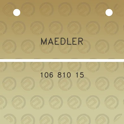 maedler-106-810-15