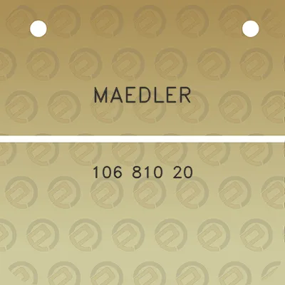 maedler-106-810-20