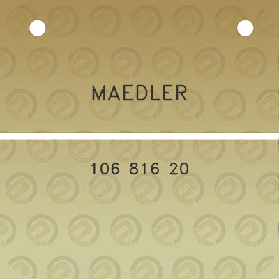 maedler-106-816-20