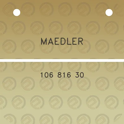 maedler-106-816-30