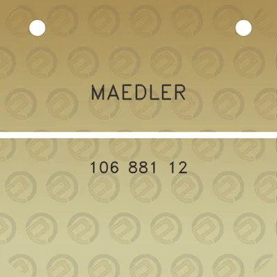 maedler-106-881-12