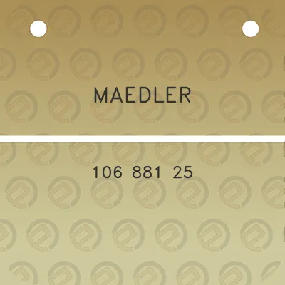 maedler-106-881-25