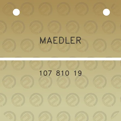 maedler-107-810-19