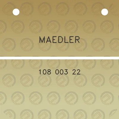 maedler-108-003-22