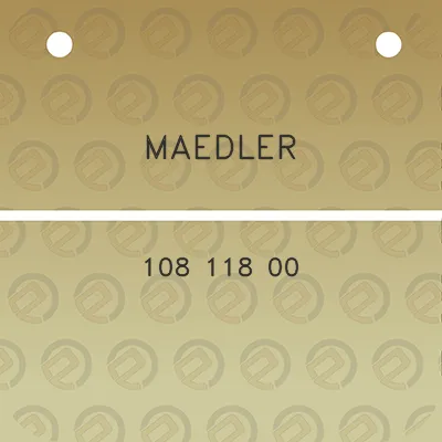 maedler-108-118-00