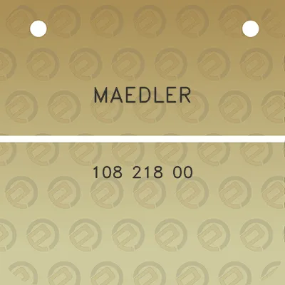 maedler-108-218-00