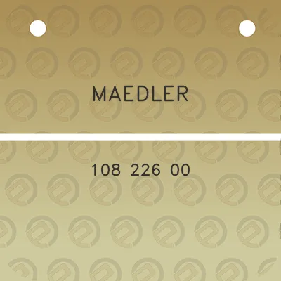 maedler-108-226-00