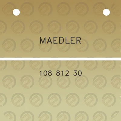 maedler-108-812-30