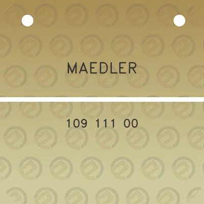 maedler-109-111-00