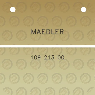 maedler-109-213-00