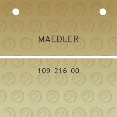 maedler-109-216-00