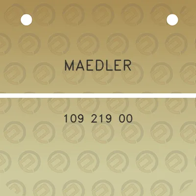 maedler-109-219-00