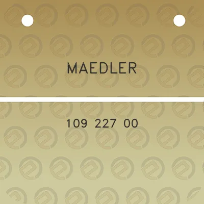 maedler-109-227-00