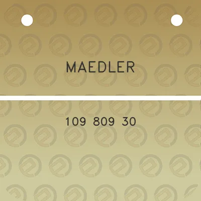 maedler-109-809-30