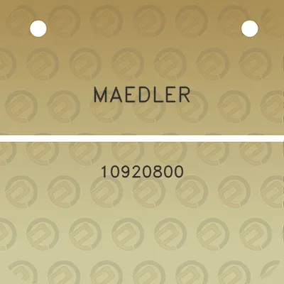 maedler-10920800