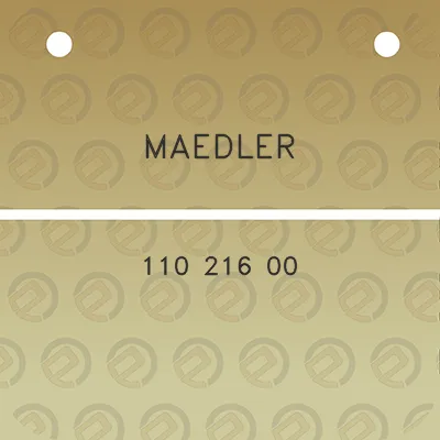 maedler-110-216-00