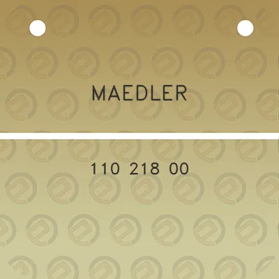 maedler-110-218-00