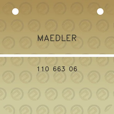 maedler-110-663-06