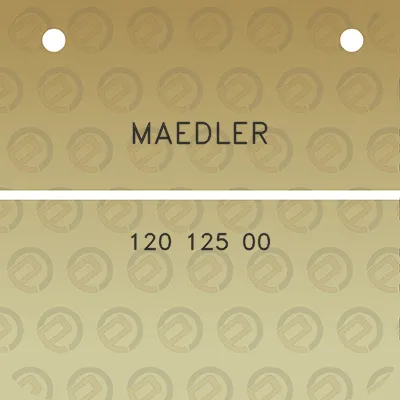 maedler-120-125-00