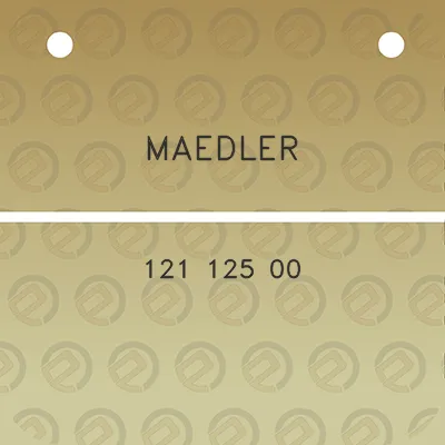 maedler-121-125-00