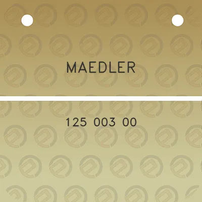 maedler-125-003-00