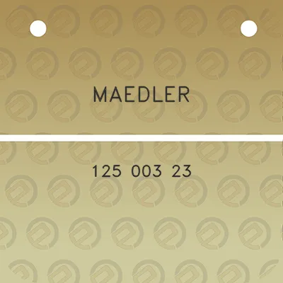 maedler-125-003-23