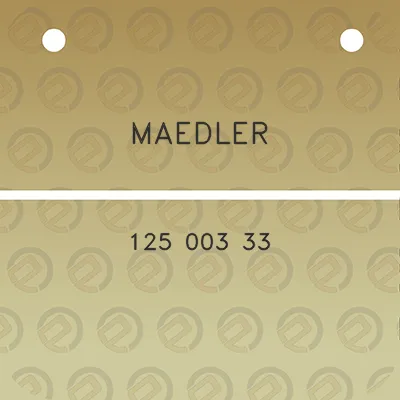 maedler-125-003-33