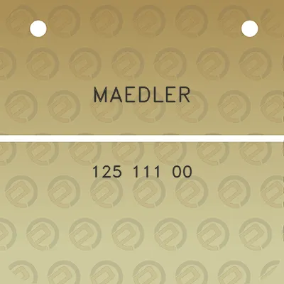 maedler-125-111-00