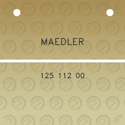 maedler-125-112-00