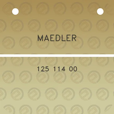 maedler-125-114-00