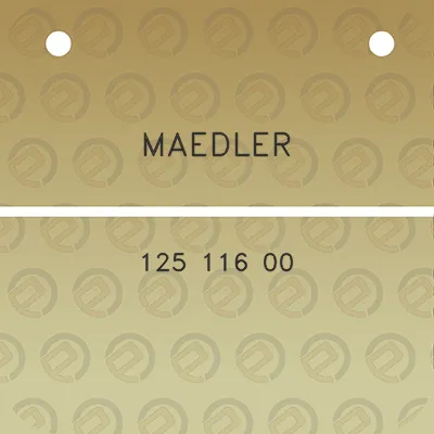 maedler-125-116-00