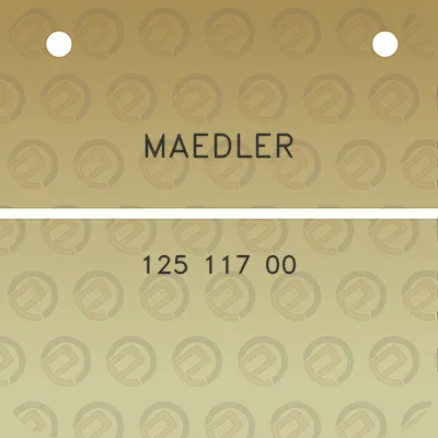 maedler-125-117-00