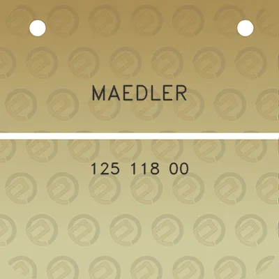 maedler-125-118-00