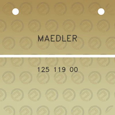 maedler-125-119-00