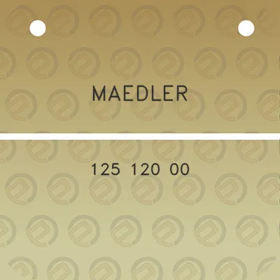 maedler-125-120-00