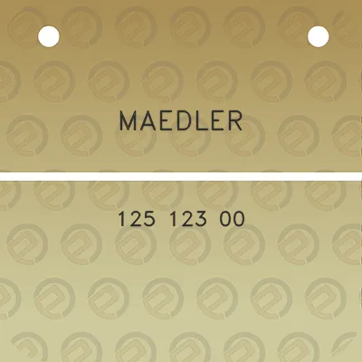 maedler-125-123-00