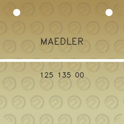 maedler-125-135-00