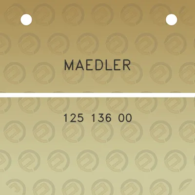 maedler-125-136-00