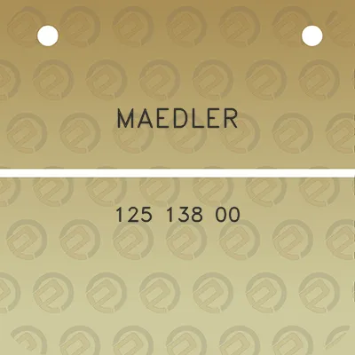 maedler-125-138-00