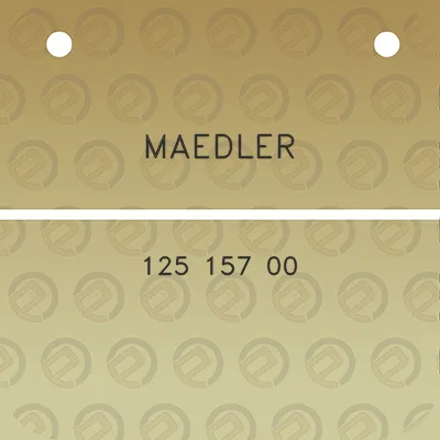 maedler-125-157-00