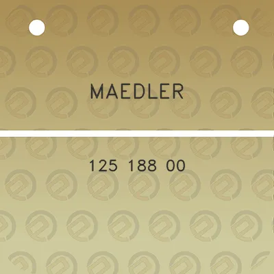 maedler-125-188-00