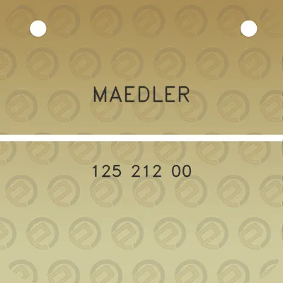 maedler-125-212-00