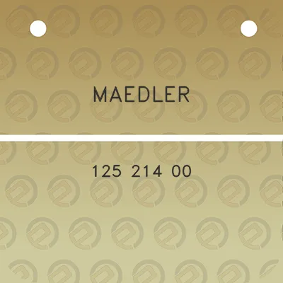 maedler-125-214-00