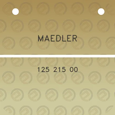 maedler-125-215-00