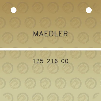 maedler-125-216-00