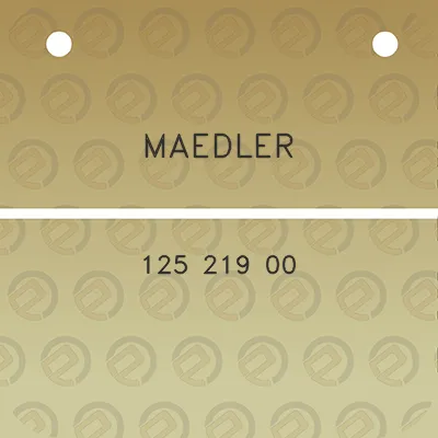 maedler-125-219-00