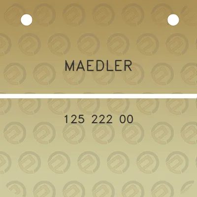 maedler-125-222-00