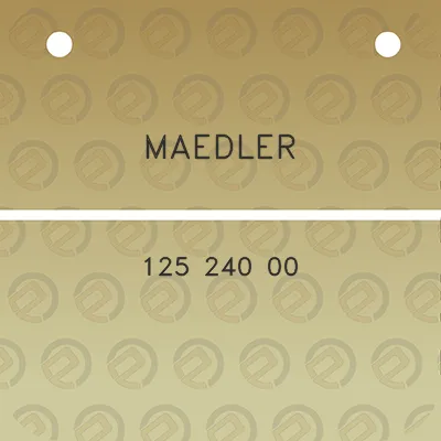 maedler-125-240-00