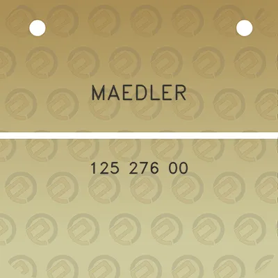 maedler-125-276-00