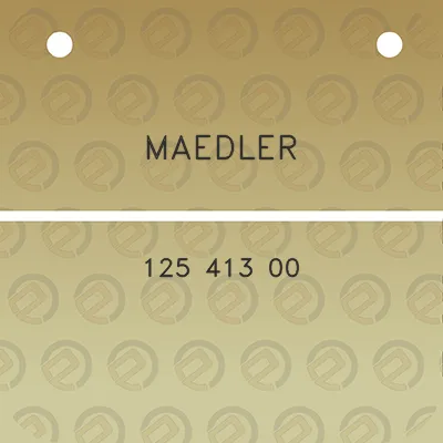 maedler-125-413-00